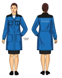 Gown for protection against OPZ and mechanical effects, female SFA125-104/001-DKB