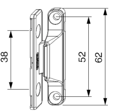 Medium clip-on clip, article no. 52389