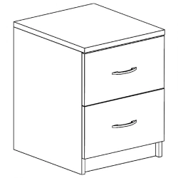 Wooden bedside cabinet for bedroom model TB 07