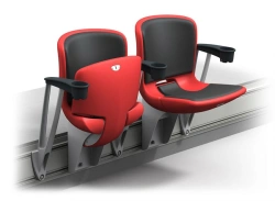 Folding semi-upholstered armchair "Pobeda-M" with cup holder