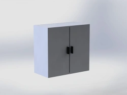 Hinged cupboard