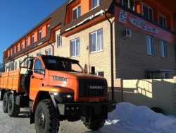 Container truck model 545303 on URAL chassis 4320-1951-60,-62,-70,-72,-74,-76; 4320-4951-78,-80,-82,-84; 4320-6951-70,-72,-74,-7