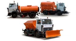 Combined road machine MDK-4381 on the basis of MAZ 59365A vehicle manufactured on chassis 4381C0, 438121.