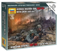 Assemblage model "German MG-34 machine gun with crew 1939-42"