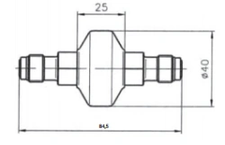 Filter for ultra-fine gas purification MKF-10