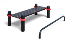 Bench with foot rest