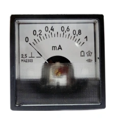Microammeter, milliammeter, ammeter and voltmeter panel-mounted: version M42303.