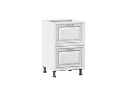 Type 4 LD.270120.000 Kitchen cabinet 500 with 2 drawers body (White )