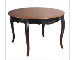 Round dining table on four supports