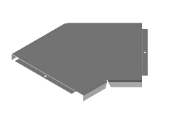 Tray cover for 45 degree angle horizontal swivelling tray KL 000x000 U45 with overall dimensions from 50 mm to 600 mm,