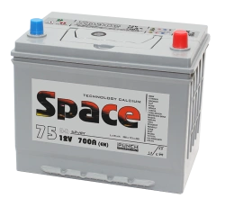 Lead battery for starting piston engines 6ST-75VLA Asia 90D26 "Space"