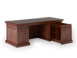 Writing desk 2200*950*800, with leather insert TA202 (eco-leather), art. MN-2295A