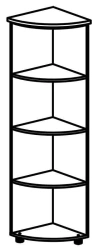 Corner cupboard 4208 "Rhythm" series