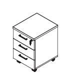 Mobile cabinet. Line" furniture set