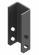 Starting bracket for profile BSUP 7 SU7 STK-200, with overall dimensions 86x58x200 mm, with metal thickness 6,0 mm, galvanised s