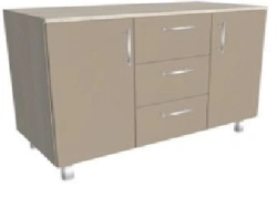 Double-door cabinet with drawers and doors KSTTM 2-04