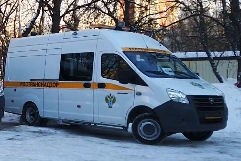 Mobile control point of transport and weight control (PKP TVK). TC type1992S, modification1992SC, on base TC A31R32.
