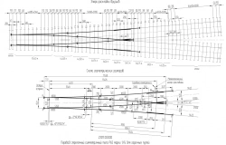 Arrow crossing of symmetrical type P65 grade 1/6 for mountain tracks of the project 2307.00.000-02