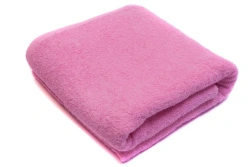 Terry towel 150x80 cm in pink colour