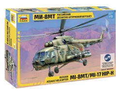 Assembled model "Mi-8MT helicopter"