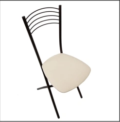 Folding chair with upholstered seat