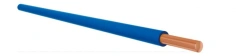 Wire of reduced fire hazard with polyvinylchloride plasticate insulation for electrical installations for voltage up to
