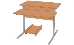 Computer desk on a metal frame. Model: SKM-1