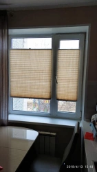 Plisse curtains of "RSK" system