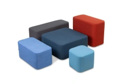 Upholstered poufs "BLOCK"