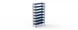Metal warehouse shelving unit, "ELTI" series