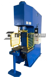 25t P6324B single column hydraulic press with individual drive.
