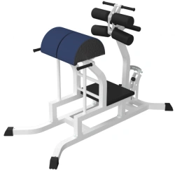 Trainer for horizontal back extension with leg clamps (Hyperextension horizontal).