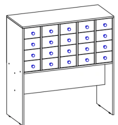 Catalogue/cartridge cabinet, SH-K/K/K