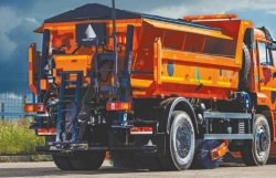 Combined road machine ED300AK (on the basis of dump truck KAMAZ 53605-A5)