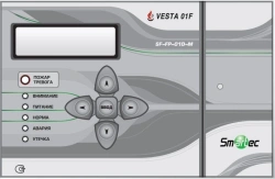 FP-01-MD-BOX Central unit in recessed metal case with LCD display and keypad