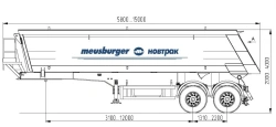 Tandem axle tipper semitrailer SK-272