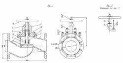 Shut-off flanged bore valve with indicator DN 100 PN 10 series 458 (KMIA.491125.003-03)