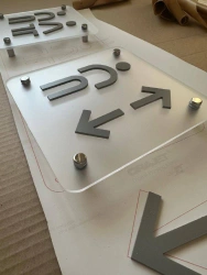 Acrylic glass sign