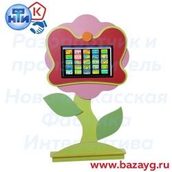 Interactive educational wall panel "Flower"