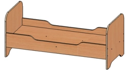 Wooden children's bed. DOU