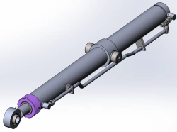Hydraulic cylinder of blade lifting 100.63x1250 URST.306416.030-01