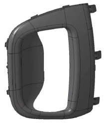 Rear door trim, left 1683237581