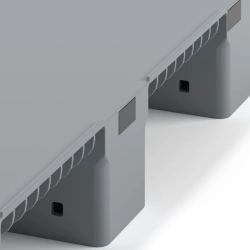 Polymer pallet 02.114F.91.PEF.S (1200x1000x150)