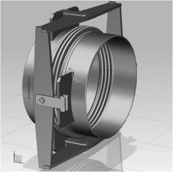 Bellows corner (rotary) / gimbal (type W) compensator of WRK version with nominal diameter from 15 mm to 5000 mm, with nom.