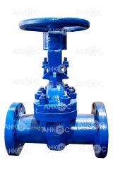 Steel wedge gate valves with sliding spindle with manual handwheel DN 100 mm; PN 1,6 MPa