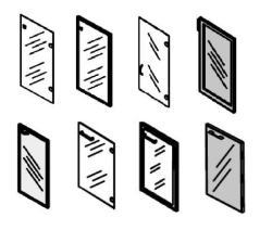 Low glass door
