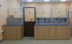 High-voltage stationary laboratory (installation, bench) for testing of protective equipment and electrical equipment LEIS