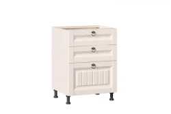 Type 4 LD.270140.000 Kitchen cabinet 600 with 3 drawers body (Oak Provence )