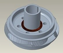 FBH Working Wheel, compression, DN1750, 0.68" shaft, Niresist / IMPELLER: FBH, DN1750, .68, NI-RST part number 100566183.