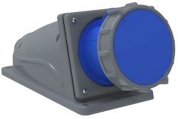 PSN11-063-3 Stationary socket SSI-133 63A-6h/200-250V 2P+RE IP67 MAGNUM IEC IEC